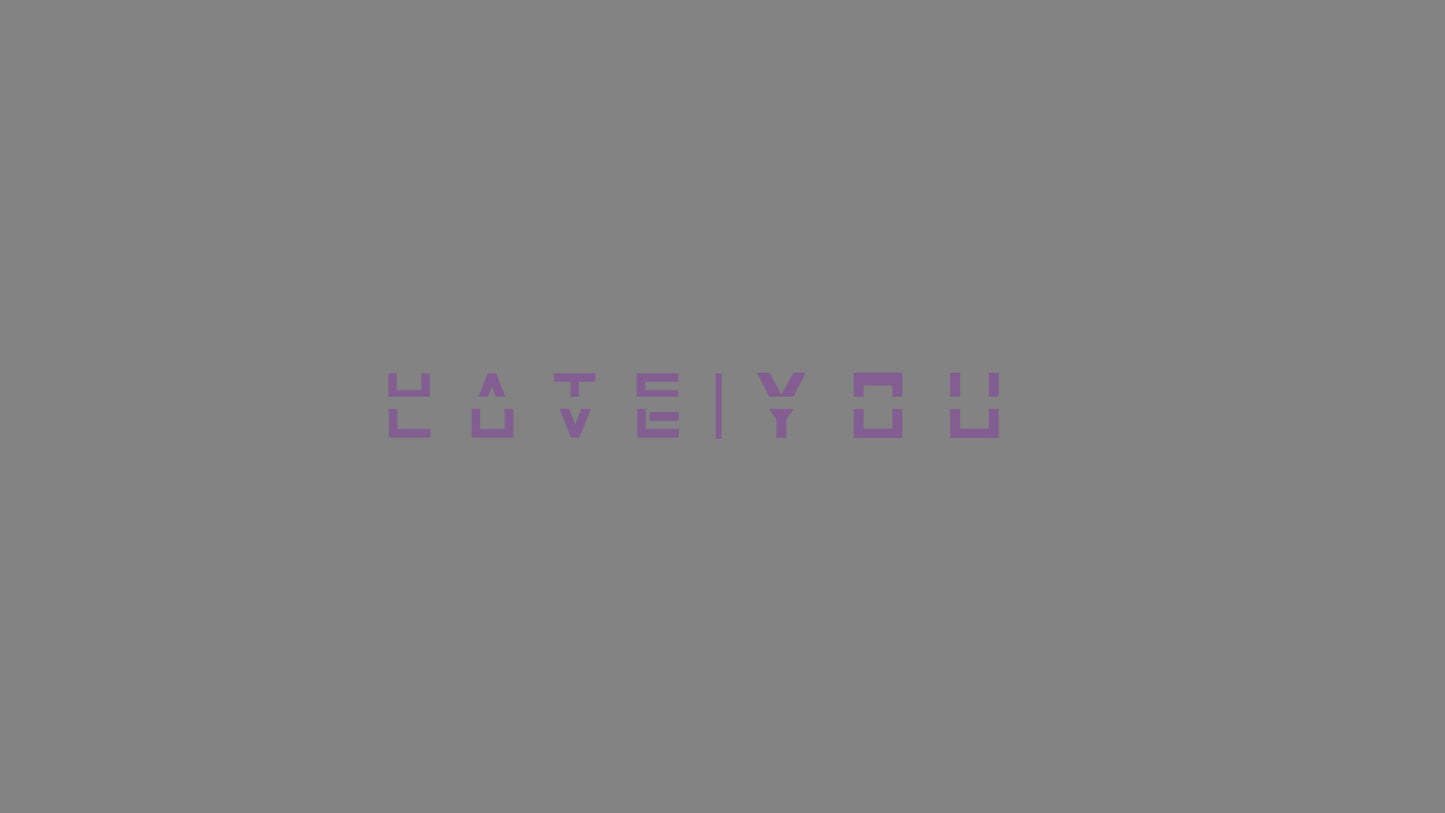 Sticker - Love | Hate