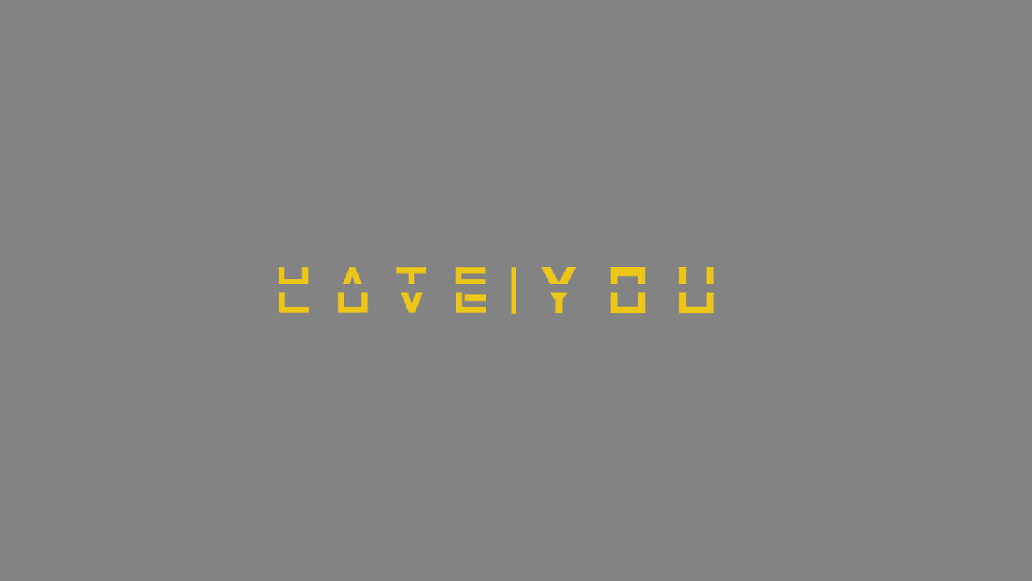 Sticker - Love | Hate