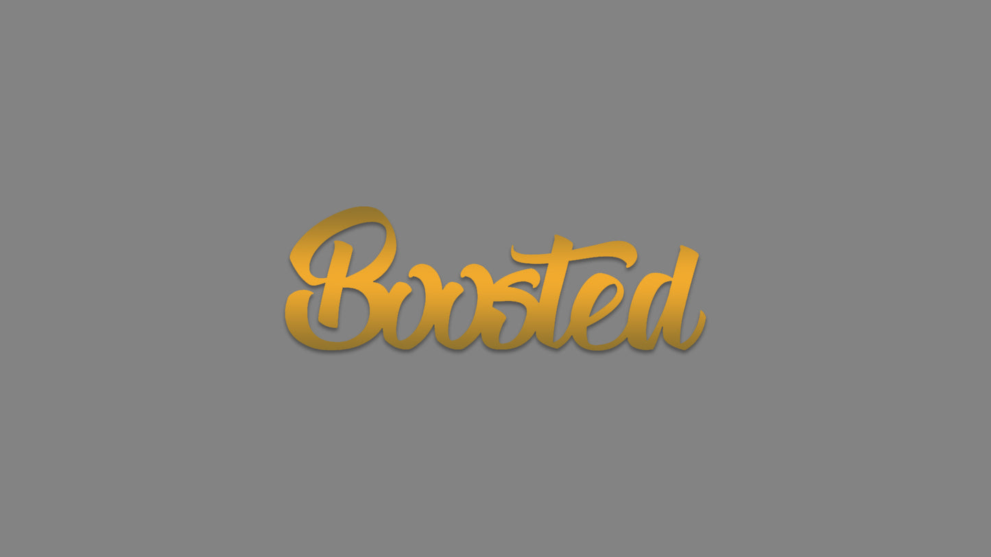 Sticker - boosted