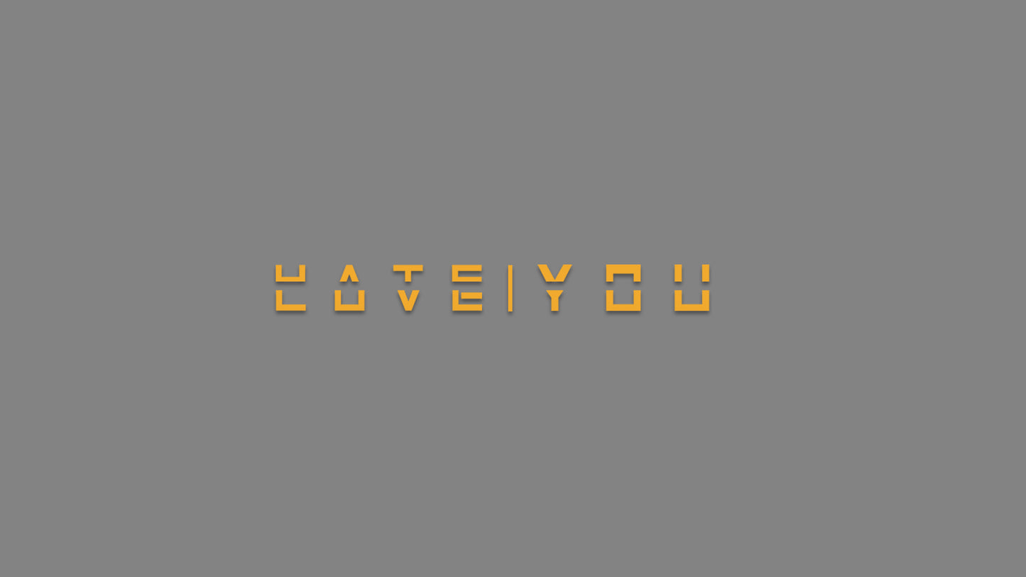 Sticker - Love | Hate