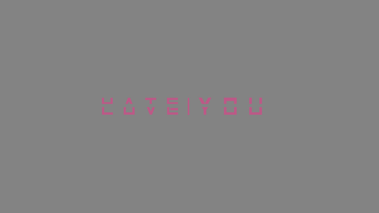 Sticker - Love | Hate