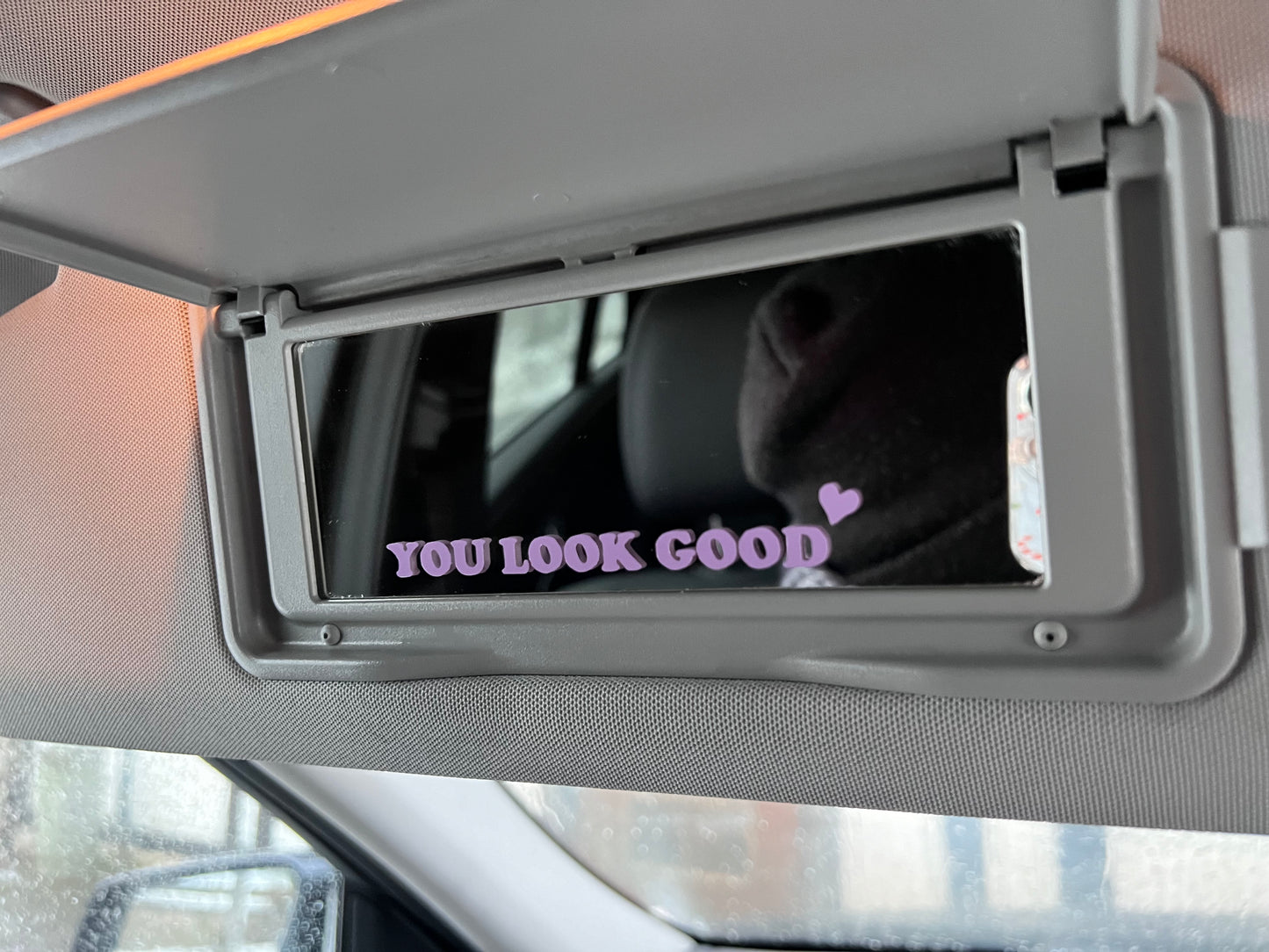 Autoaufkleber für Innespiegel - you look cute, car decal