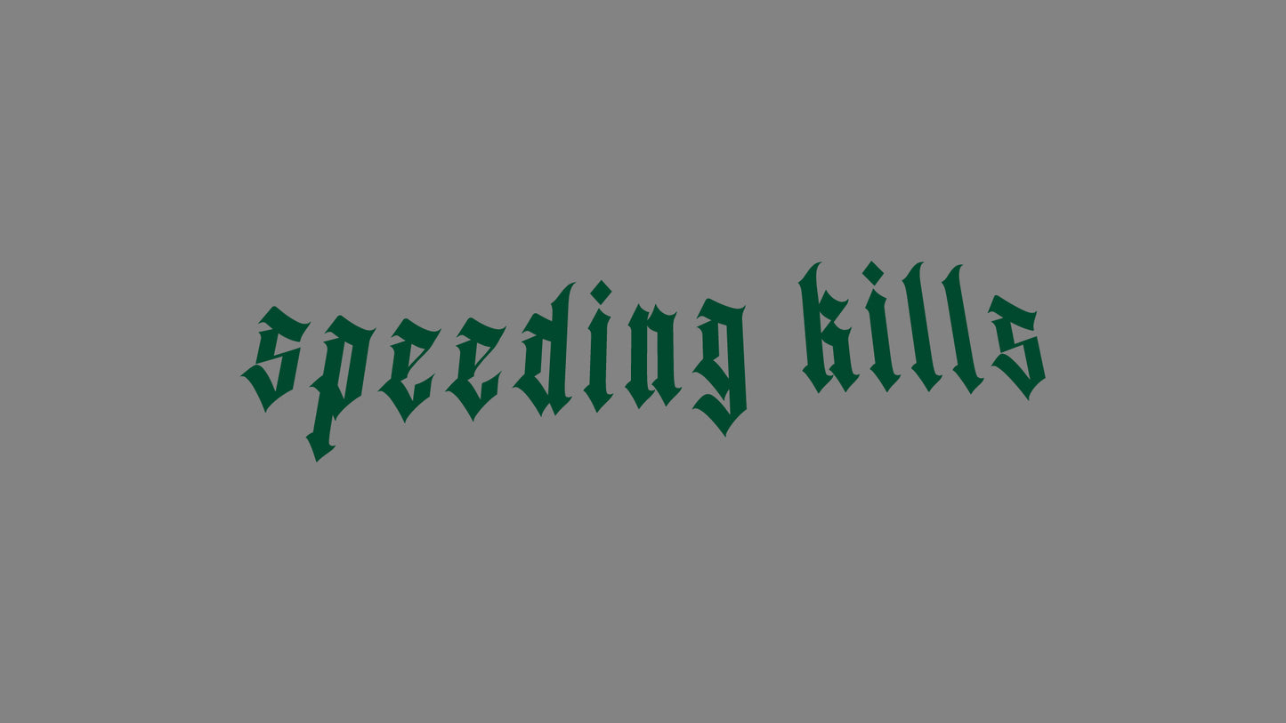 Sticker - speeding kills