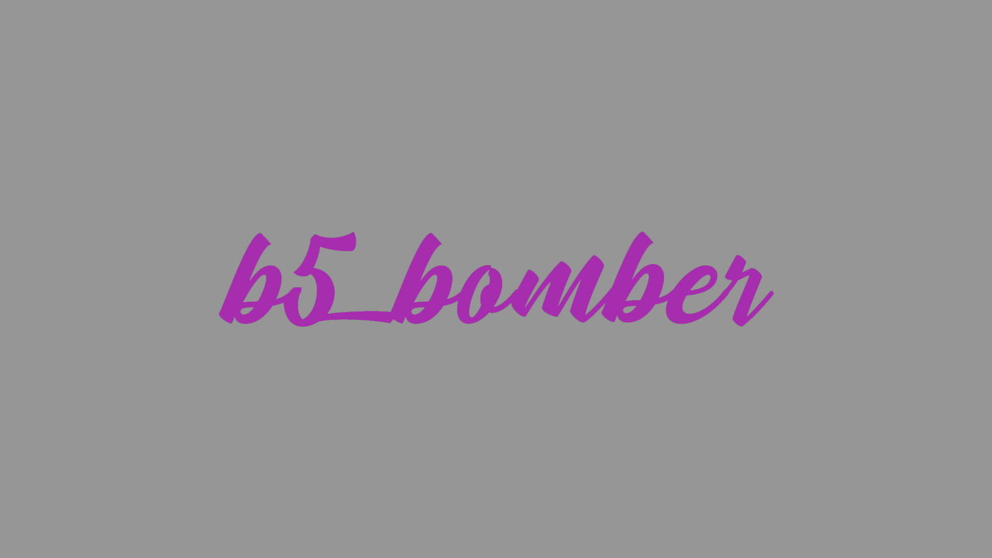 Sticker – b5_bomber