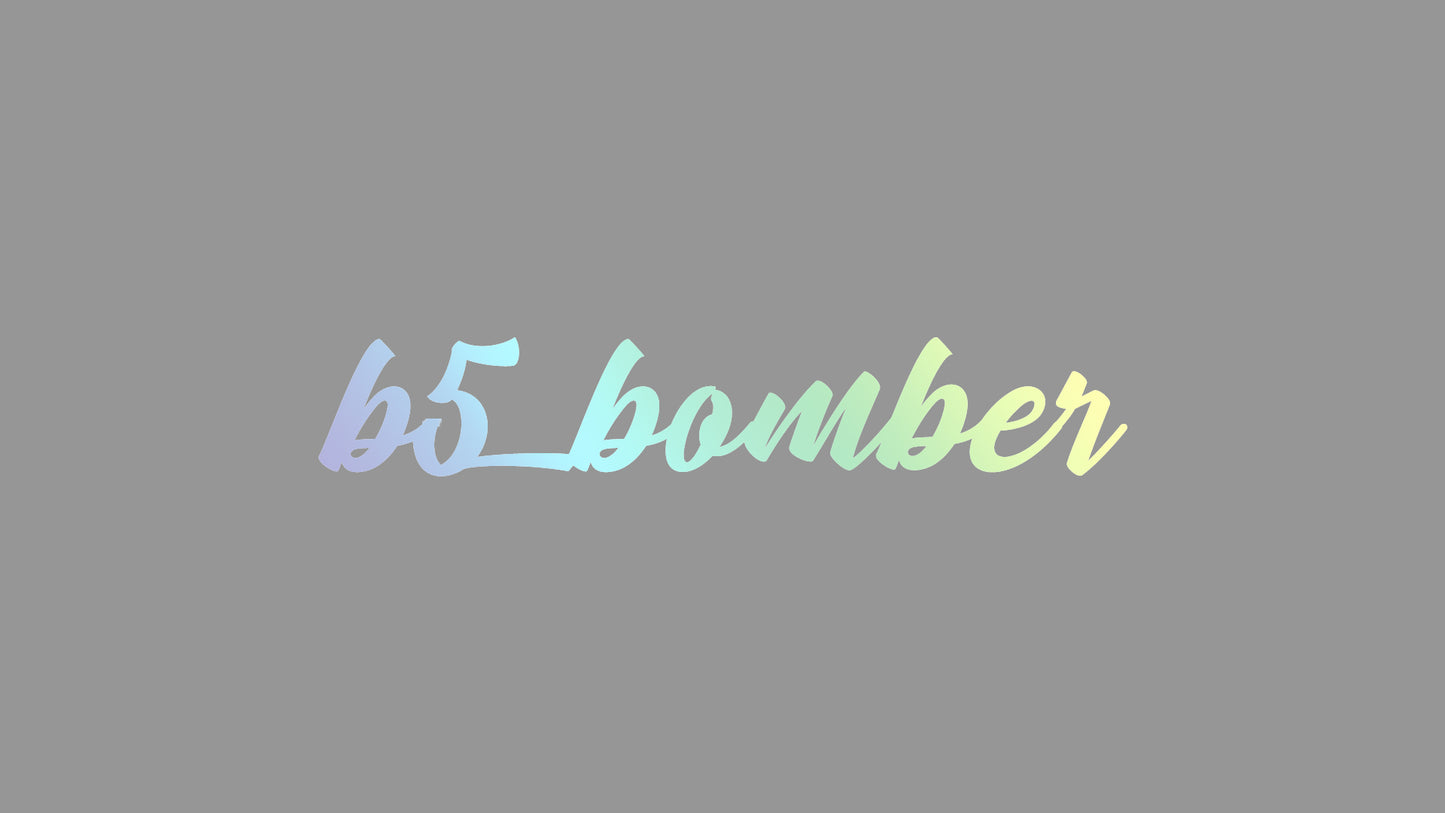 Sticker – b5_bomber