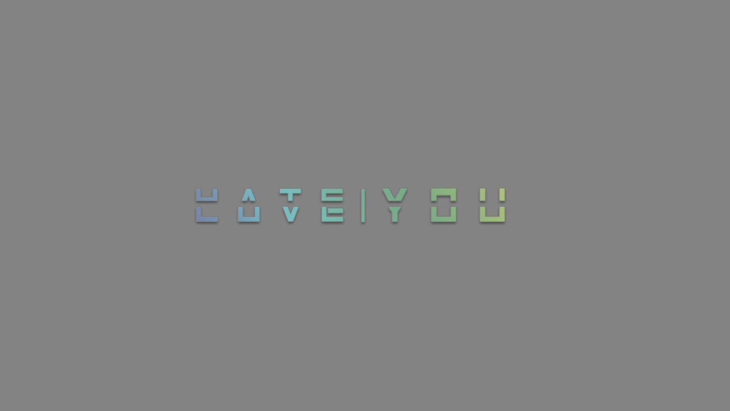 Sticker - Love | Hate
