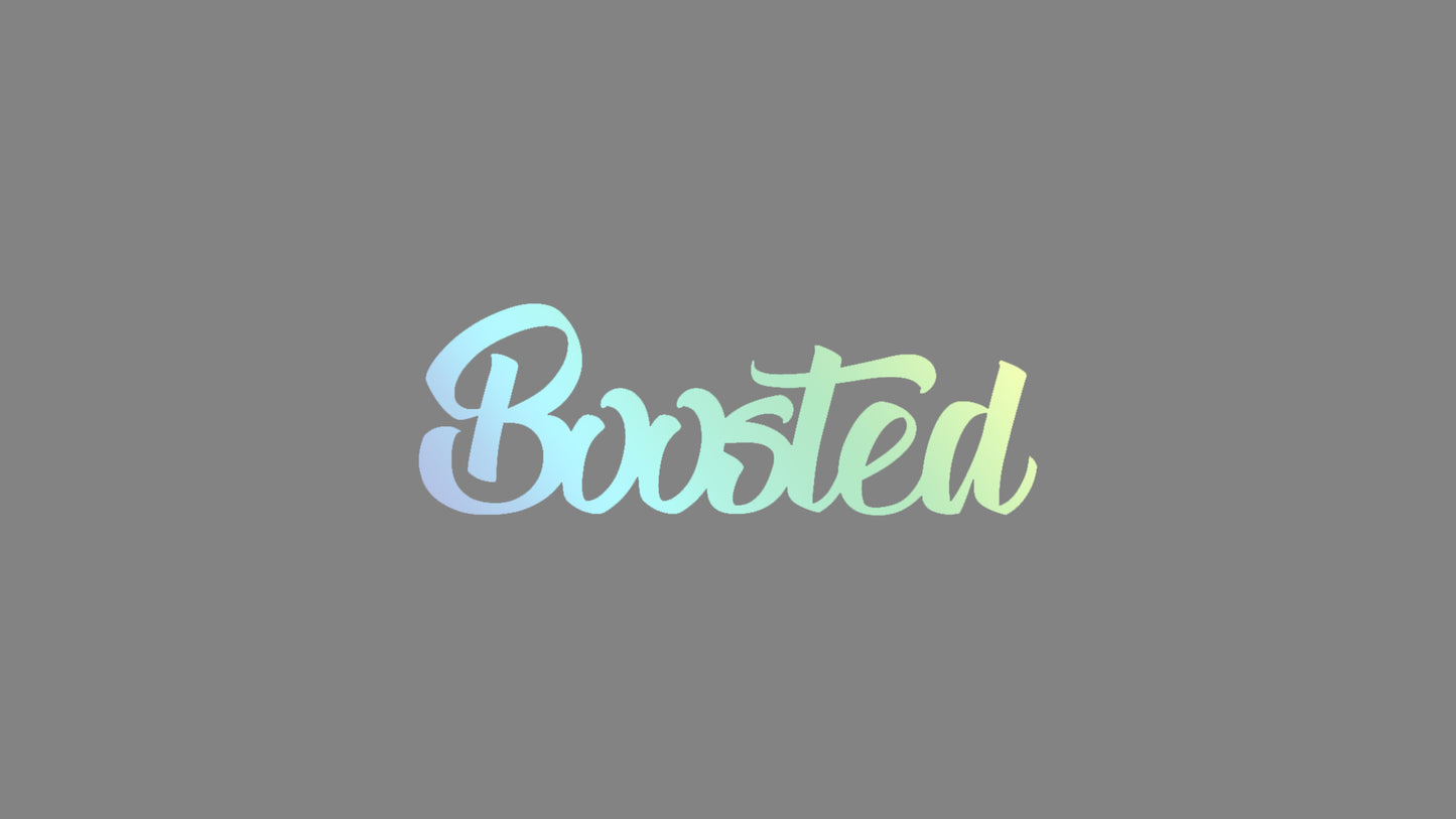 Sticker - boosted