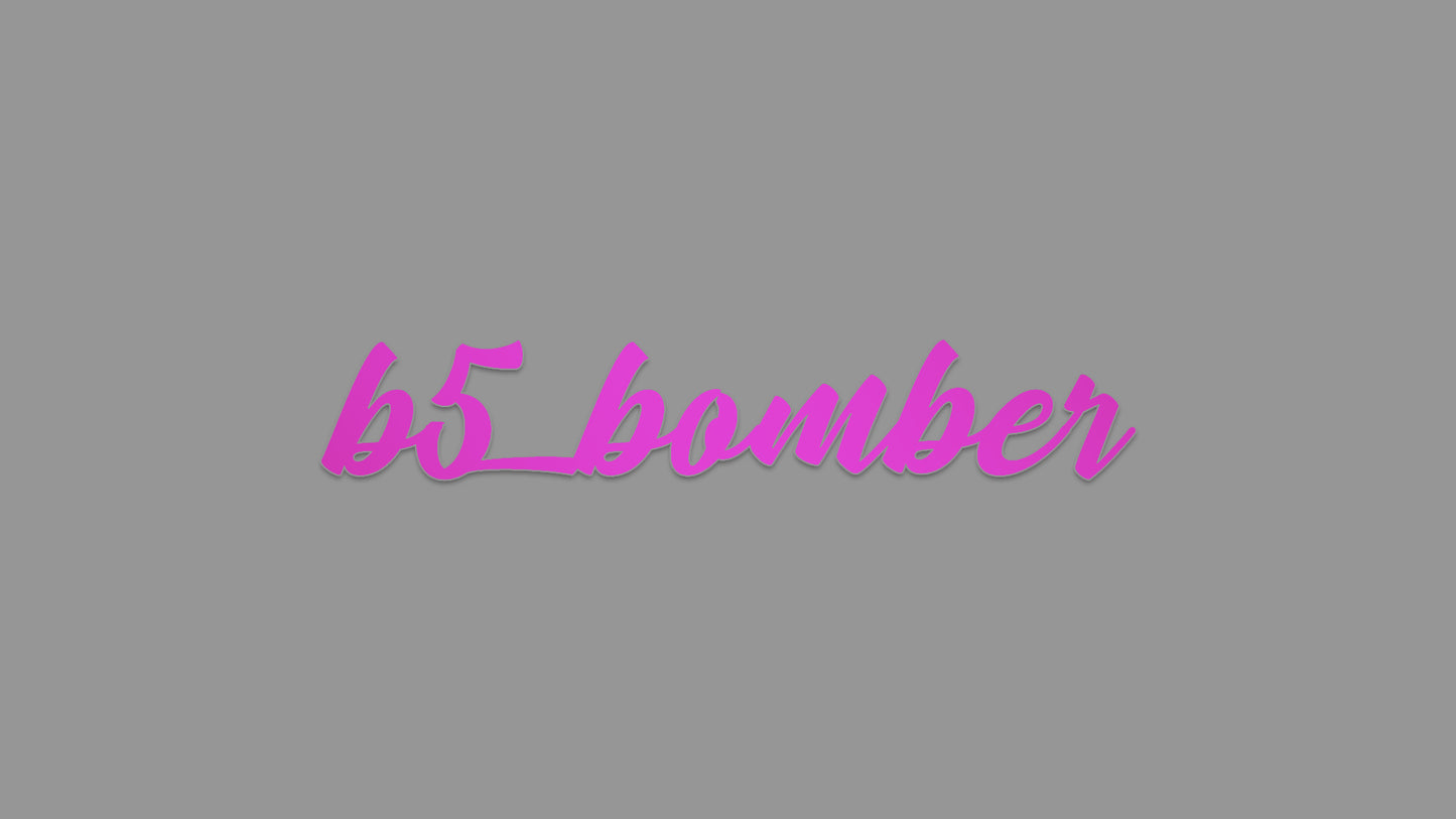 Sticker – b5_bomber