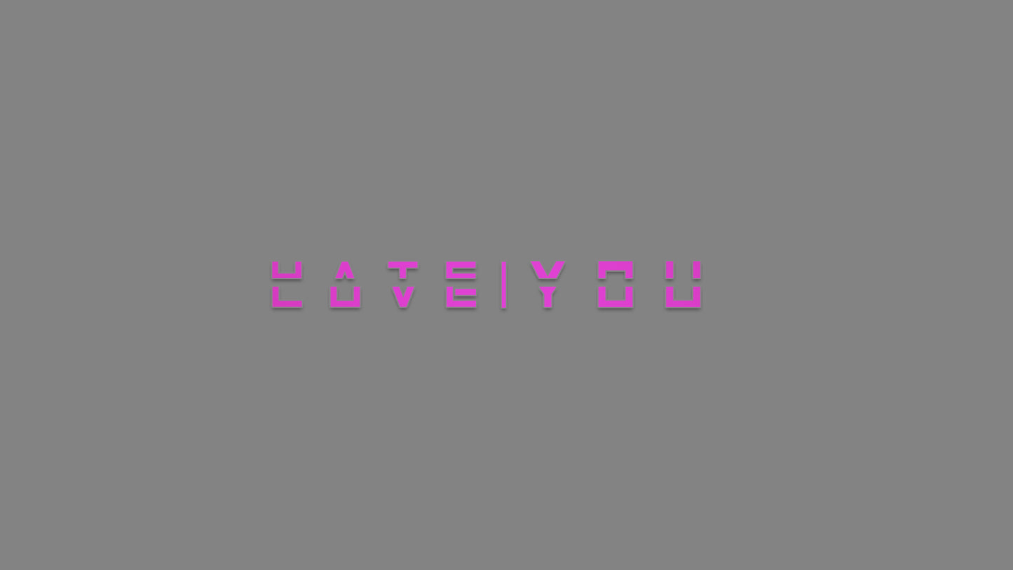 Sticker - Love | Hate