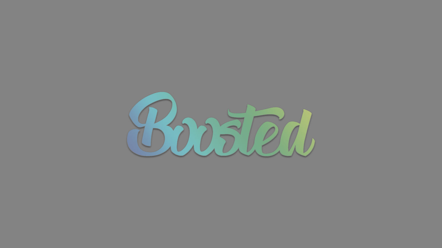 Sticker - boosted
