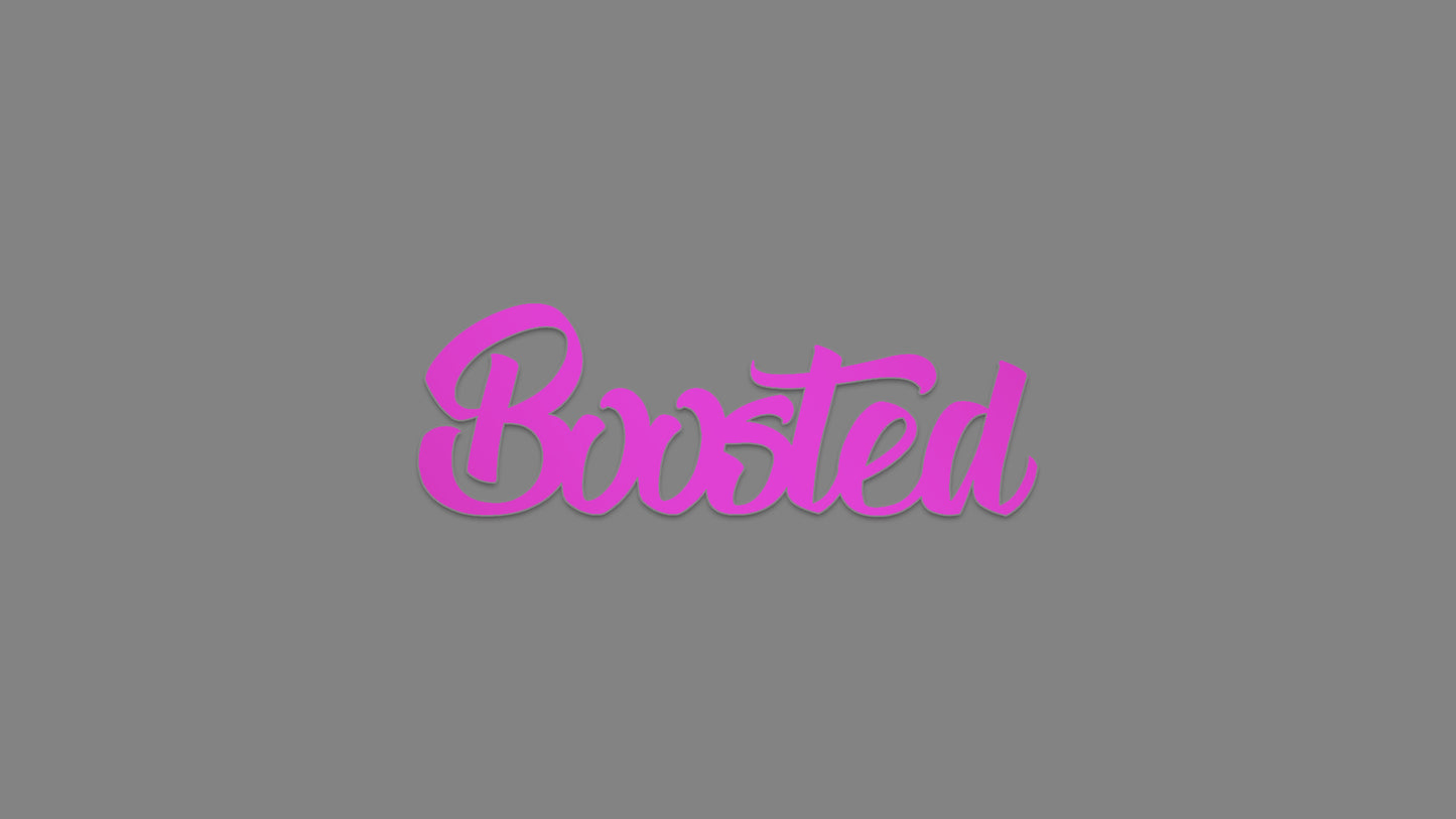 Sticker - boosted