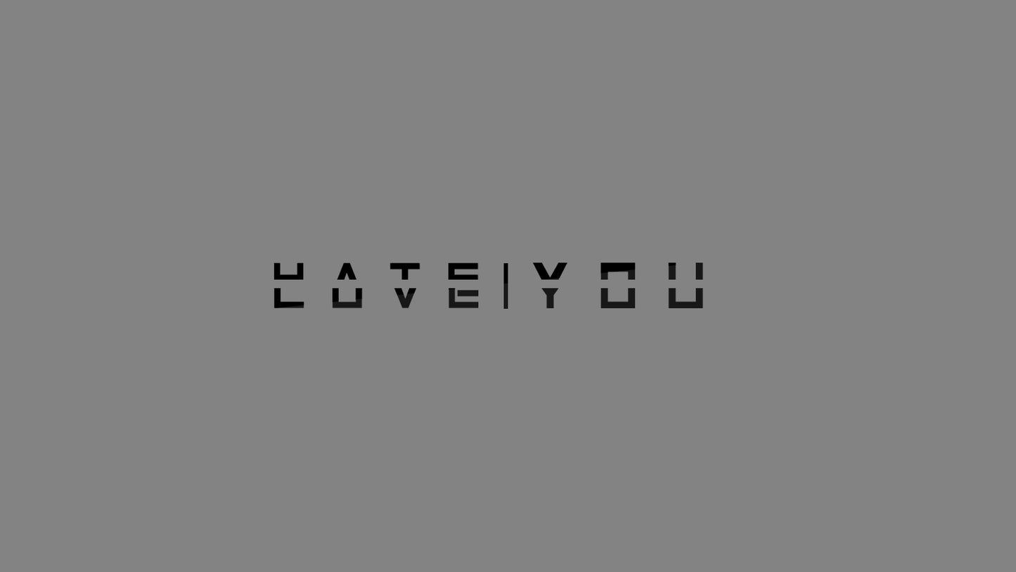 Sticker - Love | Hate