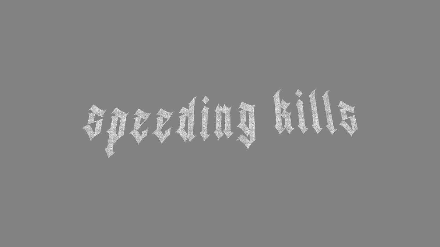 Sticker - speeding kills