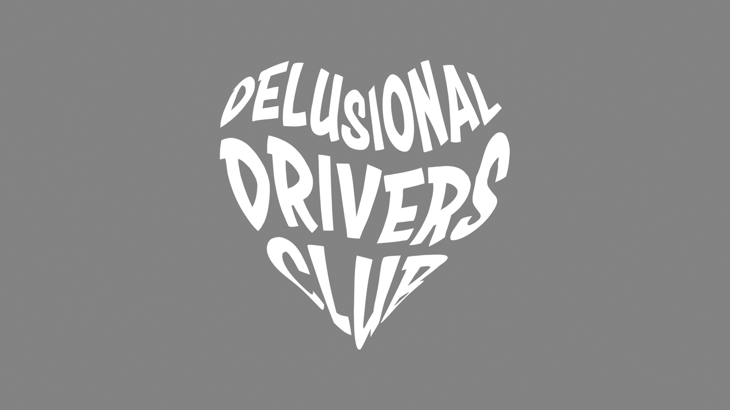 Autosticker - delusional drivers club, Produktfoto Titelbild, von Delusional und B5_Builds - Farbenbeispiel