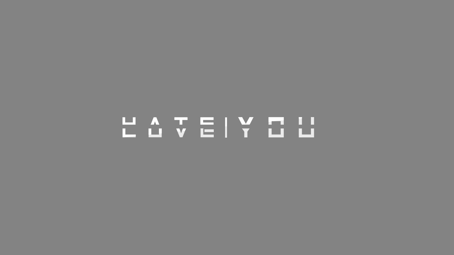 Sticker - Love | Hate