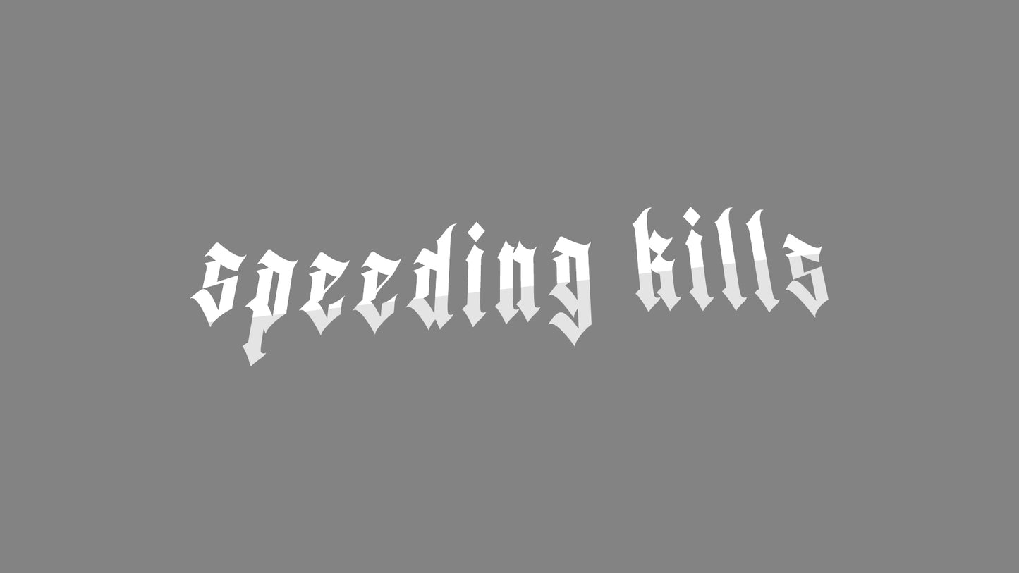 Sticker - speeding kills