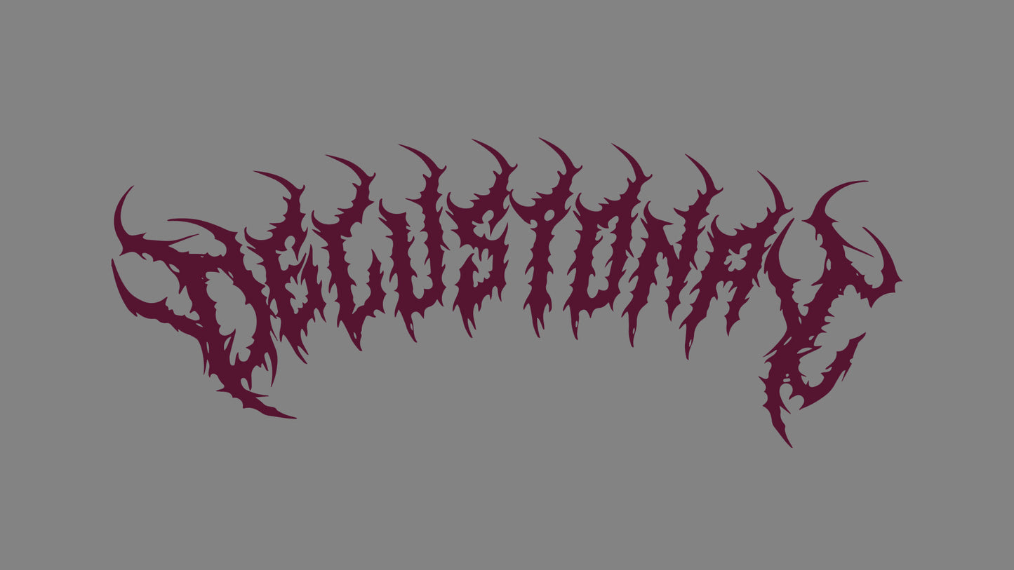 delusional bloodline bordreaux auf grauem Hintergrund
