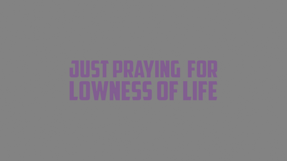 Sticker - praying for lowness of life: Flieder