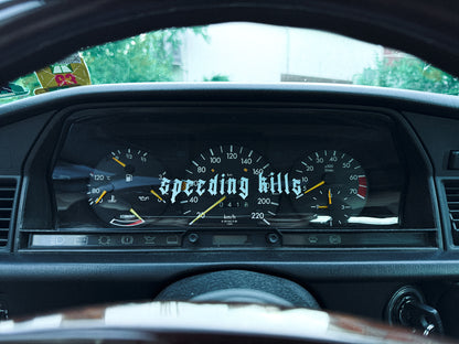 Sticker -  speeding kills