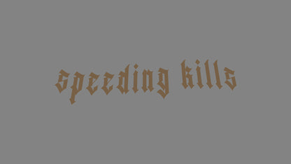 Sticker -  speeding kills