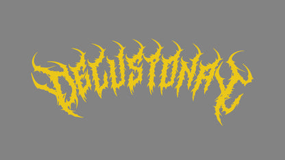 delusional bloodline gelb auf grauem Hintergrund