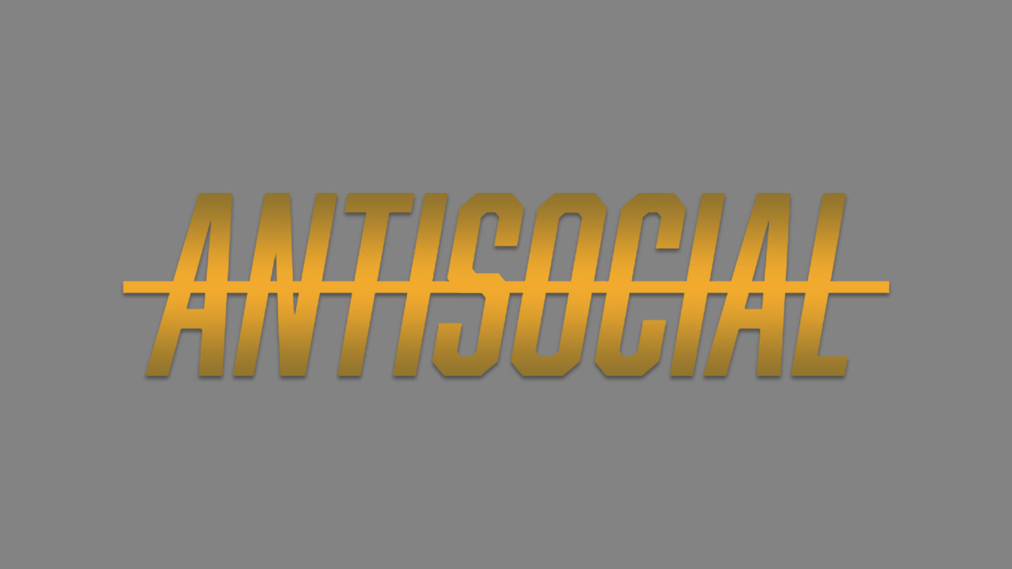 Sticker - antisocial