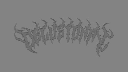 delusional bloodline grau auf grauem Hintergrund