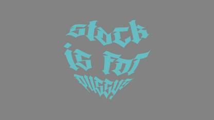 Sticker - stock is for pussys Farbe: Mint

