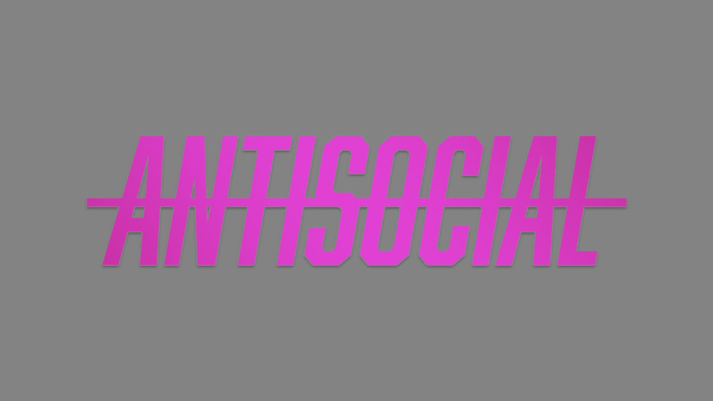 Sticker - antisocial