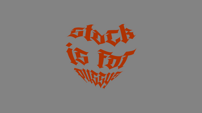 Sticker - stock is for pussys Farbe: Orange
