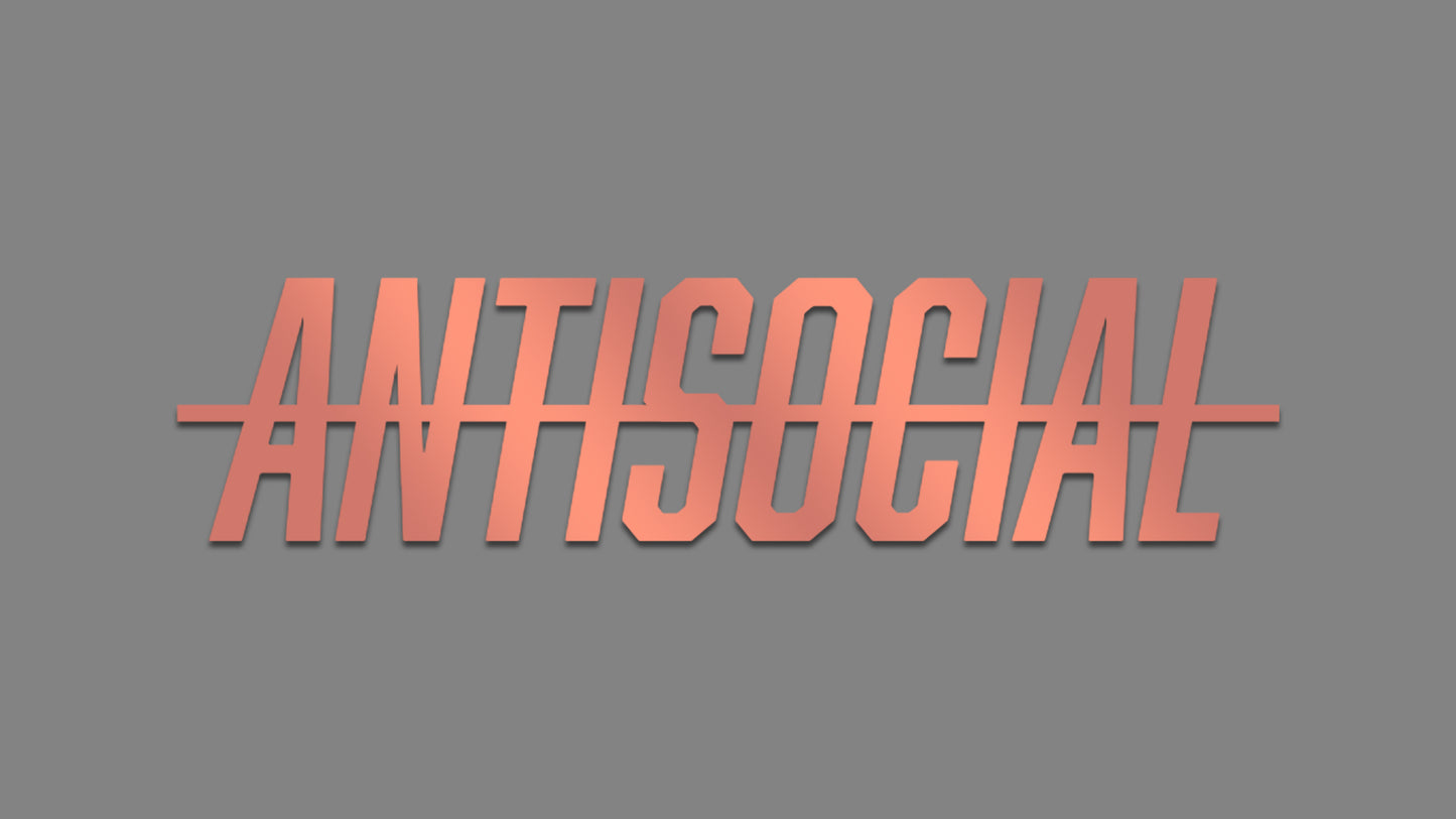 Sticker - antisocial