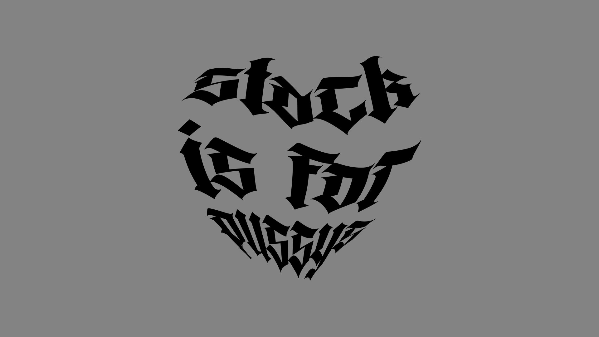 Sticker - stock is for pussys Farbe:Schwarz
