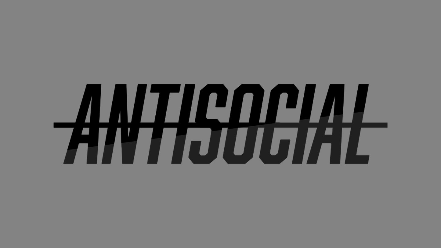 Sticker - antisocial